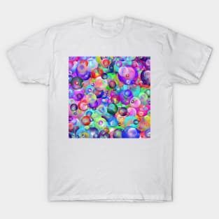 Colorful Rainbow Bubble Pattern T-Shirt